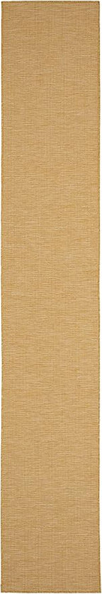Nourison Home Positano 10' Runner Yellow Fabric Modern Area Rug (10' Runner)