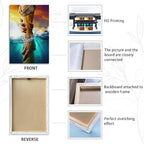 Framed Jesus Christ Canvas Wall Art The Hand of God Jesus Reaching Into Water Christian Painting Prints Biblical Wall Decor Religious Room Decor for Church Prayer Room Schools Hospitals 16" x 24"