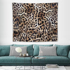 HZOHNAGO Leopard Print Tapestry Nature Wildlife Vintage Cheetah Fur Spot Animal Skin Wild Animals Spots Printed Wall Tapestry Painting Wall Hanging for Bedroom Living Room Dorm 60" W x 50" H