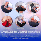 TYYIHUA Gaming Pillow Reading Pillow for Gaming Gamer Pillow Gaming Pillow for Lap Arm Rest Pillow Lap Pillow for Gaming, for Reading, Working (Black)