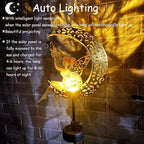 Solar Fairy Garden Decor for Outside,Solar Garden Lights Outdoor Decorative, Garden Statues Decor,Yard Decor,Patio Lawn Ornaments,Metal Yard Art,Unique Angel Gifts for Women,Mom Grandma,1PC