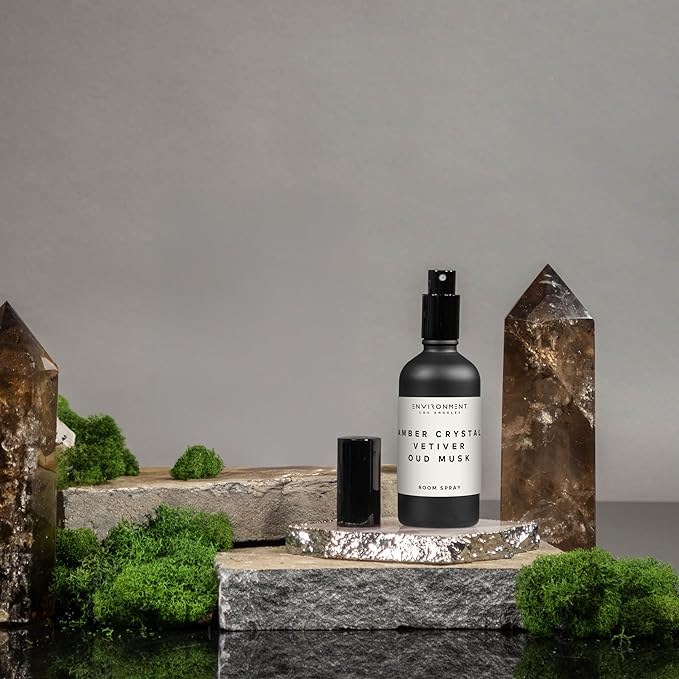 ENVIRONMENT Inspired by Designer Perfume BR540 Room Spray, 100ml Air Freshener (Amber Crystal | Vetiver | Oud Musk) Home Fragrance Accessories, Room Perfume, Room Deodorizer, Vegan & Cruelty-Free