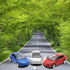 Toy Car Model X, Pull Back Car Toys Alloy Vehicles with Lights and Sound 1:32 Scale Model Car (White)