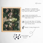 Cottagecore Decor Natural Oak Framed Pictures, 10 pcs of Vintage Wall Art Decor, Vintage Wall Decor Aesthetic Landscape Prints for Room Decoration