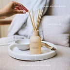 Benevolence LA Reed Diffuser - Champagne & Peony | Luxurious Home & Bathroom Decor | Long-Lasting Scent Diffusers for Home - Malibu Sands Collection