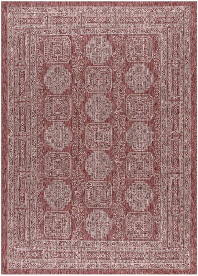 Keen Home Design Terrace Outdoor Area Rug - 10x14 Washable Indoor/Outdoor Rug for Patio, Kitchen, Balcony, Beach, Garden, Deck and Porch, Size: 10'x14'