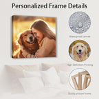 SPECPIX Custom Canvas Prints with Your Photos Customized Canvas Wall Art Personalized Canvas Pictures Gifts for Pet Dog Baby Family Mom Dad Men Women Couple Boyfriend Girlfriend Framed 12x12