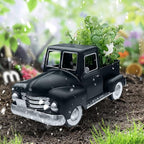 Farmhouse Black Truck Decor, Metal Pickup Truck Car Model, Vintage Truck Christmas Decor, Farmhouse Table Decor,Retro Truck Decor, Decorative Tabletop Storage