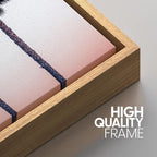 SIGNWIN 3 Piece Framed Canvas Wall Art Palm Tree in The Pink Beach Canvas Prints Home Artwork Decoration for Living Room,Bedroom - 16"x24"x3 Natural