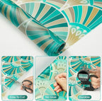 Beautyhero Window Privacy Film, Frosted Reeded Glass Cling, 3D Decorative Coverings with UV Blocking, Static Cling Tint for Bathroom Doors Cabinet