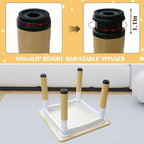 Kids Table and 2 Chairs Set with Graffiti Desktop, Toddler Furniture Set, Non-Slip Table Children Study Desk, Dining Table, Height Adjustable Desk, Painting Desktop for Kids (23.6x23.6Inch)