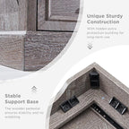 ACCOHOHO Farmhouse 6 Drawer Dresser for Bedroom, 52 Inch Wide Modern Dresser TV Stand with Large Drawers & Bar Handles, Rustic Wood Chest of Drawers for Bedroom, Living Room, Hallway, Grey