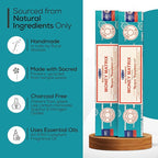 Satya Money Matrix Incense Sticks 180 gm (15GM X 12 Pack) from Satya Mumbai and Raajsee Incense Sticks Holder Bundle, Free from Chemicals,Natural Insenses