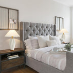 Modern Plug in Ceramic Table Lamps 20.5", White E26 Table Lamp Funky Decorative for Living Room Bedroom Room Office Desk End Bedside (Textured)