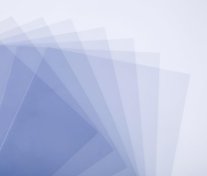 BNC 10 Mil 11 Inches by 17 Inches, Ledger Size PVC Binding Covers - Pack of 100, Clear