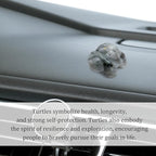 QINJIEJIE Moonstone Crystal Travel Turtle Figurines for Travelers Best Travel Gifts for Women Men Healing Crystals Sea Turtle Lovers Office Desk Decor Good Luck Gifts for Traveling Abroad