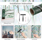 LEMON CLOUD Privacy Window Film 3D Stained Glass Window with Installation Tools,No Glue Static Cling Window Sticker,Decorative for Glass Door,Bathroom,Office and Home (Leaf Rainbow,23.6 x 157.4 Inch)