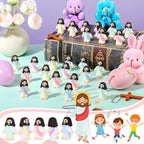 Bememo 100 Pcs Jesus Toys Original Design Mini Rubber Little Jesus Figurine to Hide and Seek Religious Party Favors Sunday School Craft Baptism Gifts for Easter Egg Stuffers (Macaron Color)