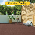 Marine 6 FT x 18 FT Brown Indoor/Outdoor Rug 0.2" Thick - Boat Carpet with Water-Proof TPE Backing, Non-Slide for Home, Patio, Porch, Deck