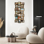 Jerry & Maggie 4X6 Collage Picture Frames for Wall Decor, 21 Opening Collage Wall Hanging for 6x4 Photo, Multi Picture Frame Set with One-piece Design Gold