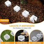 Solar Brick Lights - Outdoor Waterproof Patio & Garden Decor (3 Packs) for Patio, Yard, Walkway, Pathway
