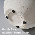 Ceramic Vase, 5.8 Inch Terracotta Vase with Handles, Boho Decor Decorative Vase, Rustic Vase for Home Decor, Farmhouse, Living Room, Table - Beige