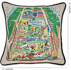 Catstudio Central Park Embroidered Decorative Throw Pillow