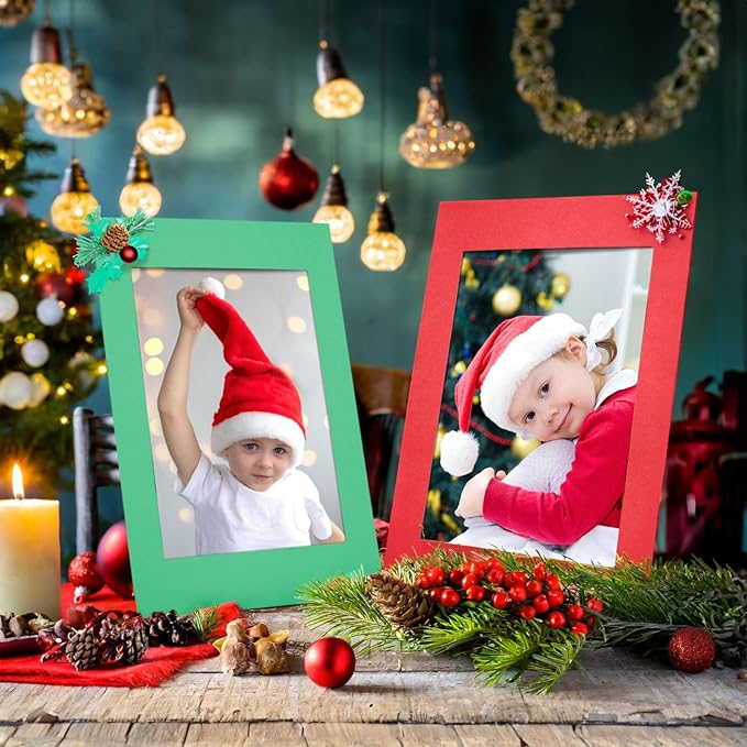 Juvale Cardstock Picture Frames - 4x6 in, Multicolor, 50 Pack - Paper Photo Frames for DIY & Classroom Crafts