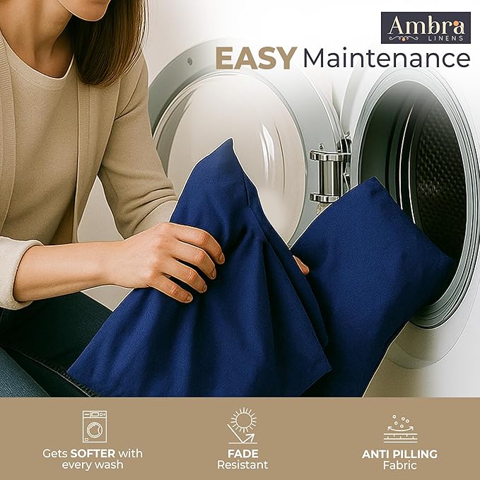 Ultra Soft Pillow Protectors 400TC Set of 2 Breathable Pillow Covers 100% Protection Against Stains, Dust & Dirt - Machine Washable