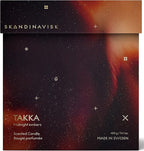 Skandinavisk TAKKA 'Fireplace' Scented Candle with 2 Wicks. Fragrance Notes: Hacked Pine, Haysmoke and Raw Wool. Masculine Scent. 14.1 oz.