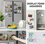 Magicfly Magnetic Photo Frame, Pack of 30, Fits 4 X 6 Inch Photos, Magnetic Picture Frame with Clear Photo Pocket for Refrigerator, Fridge, Office Cabinet, Black