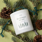 Literie NYC Inspired Scented Candle: The Christmas Tree Guy - Evergreen & Cloves Scent, 9oz, 50 Hour Burn, Vegan Soy & Coconut Blend Candle for Home Decor, Gift for Women & Men