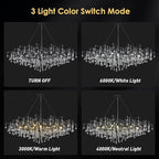 Black Chandelier for Dining Room,L47.24in Rectangular Modern Chandeliers Raindrop Light,Tree Branch Chandelier Light Fixture for Kitchen Island,Entryway 13-Light