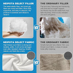 Bed Pillows for Sleeping Queen Size Set of 2, Cooling Pillow 2 Pack for Side Back and Stomach Sleepers Down Alternative