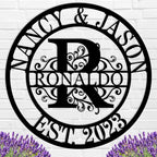 Wedding Gifts for Couples 2025, Personalized Metal Name Signs, Custom Name Signs, Custom Family Name Sign, Last Name Sign, Monogram Letters Wall Decor, House Warming Gifts New Home