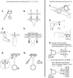 Amazon Basics Curtain Rod Ceiling-Mount Bracket, Set of 2, Black