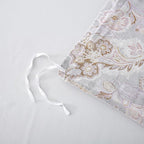 ABREEZE Paisley Bedding Sets 3Pcs Brushed Cotton Duvet Cover Set King Size Rustic Damask Gold Floral Comforter Cover with Zipper Closure Boho Bedding Collections