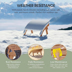 WestinTrends Dylan Outdoor Patio HDPE Adirondack Ottoman Footrest, Teak