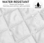 Easy-Going L Shape Sofa Slipcover - Sectional Couch Cover with Chaise & Reversible Sofa Cover for Pets & Kids (X-Large, White/White)