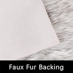 Latepis 10x14 White with Grey Tips Fur Rug for Living Room Faux Sheepskin Fluffy Shag Rug for Bedroom Fuzzy Rug Room Décor Entertainment Room, Rectangle