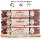 Satya Namaste Incense Sticks, Satya Bng (Bangalore) Insenses 15gmx3 Pack with Raajsee Incense Holder Bundle, Satya Nagchampa Natural Incense