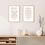 upsimples 12x18 Frame, Natural Solid Wooden Picture Frames, Display 11x17 with Mat or 12 x 18 Without Mat, Vertical or Horizontal Wall Hanging, 1 Pack, Natural