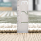 Mid-Century Green Arch Area Rug – 9' x 12' – Modern Geometric Design – Ivy Collection – Non-Shedding, Fade-Resistant, Easy to Clean – Durable for High Traffic Areas – Living Room, Bedroom & Office