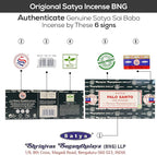 Satya Nagchampa Palo Santo Incense Sticks, Satya Bng (Bangalore) Insenses 15gmx3 Pack (45 GMS) with Raajsee Incense Holder Bundle, Satya Nagchampa Natural Incense
