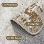 8X10 Area Rug for Bedroom Living Room, Modern Abstract Machine Washable Area Rug, Large Soft Low Pile Carpet with Non-Slip Backing for Dining Room