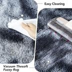 Shag Rugs 8x10 Living Room: Shag Area Rug for Bedroom - Gray Large Fluffy Soft Carpet for Living Room - Grey Big Indoor Plush Soft Rug, Gray Fluffy Carpets Dorm Home Decor Aesthetic (Grey, 8x10 Feet)…