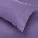 Amazon Basics Twin/Twin XL Comforter Set with Sheets, 5-Piece Purple Floral Bedding, Lightweight Microfiber Bed-in-a-Bag