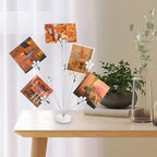 Photo Tree Holder Clip, 8 Branch Money Family Tree Gift Card Holder with Clips Picture Frame Stand for Memo Paper Note Wedding Photo Display Office Decor(White)