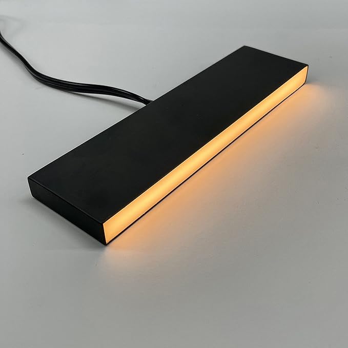 LUMENGY Paver Light Slim 0.5x9 Inch (0.55X8.85X2.2) Glare-Free Steel Brick Lighting for Pavers, Walls, Driveway & Pathway Borders 2700K Warm White, Waterproof IP67, Drive-Over Rated - 12V AC/DC