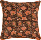 Ridhi Burgundy Preppy Grandmillennial Pillow Covers Set of 2-16" x 16" Cotton Throw Pillow Covers for Couch, Sofa, Bed - Floral Cushion Covers for Thanksgiving, Home Decor